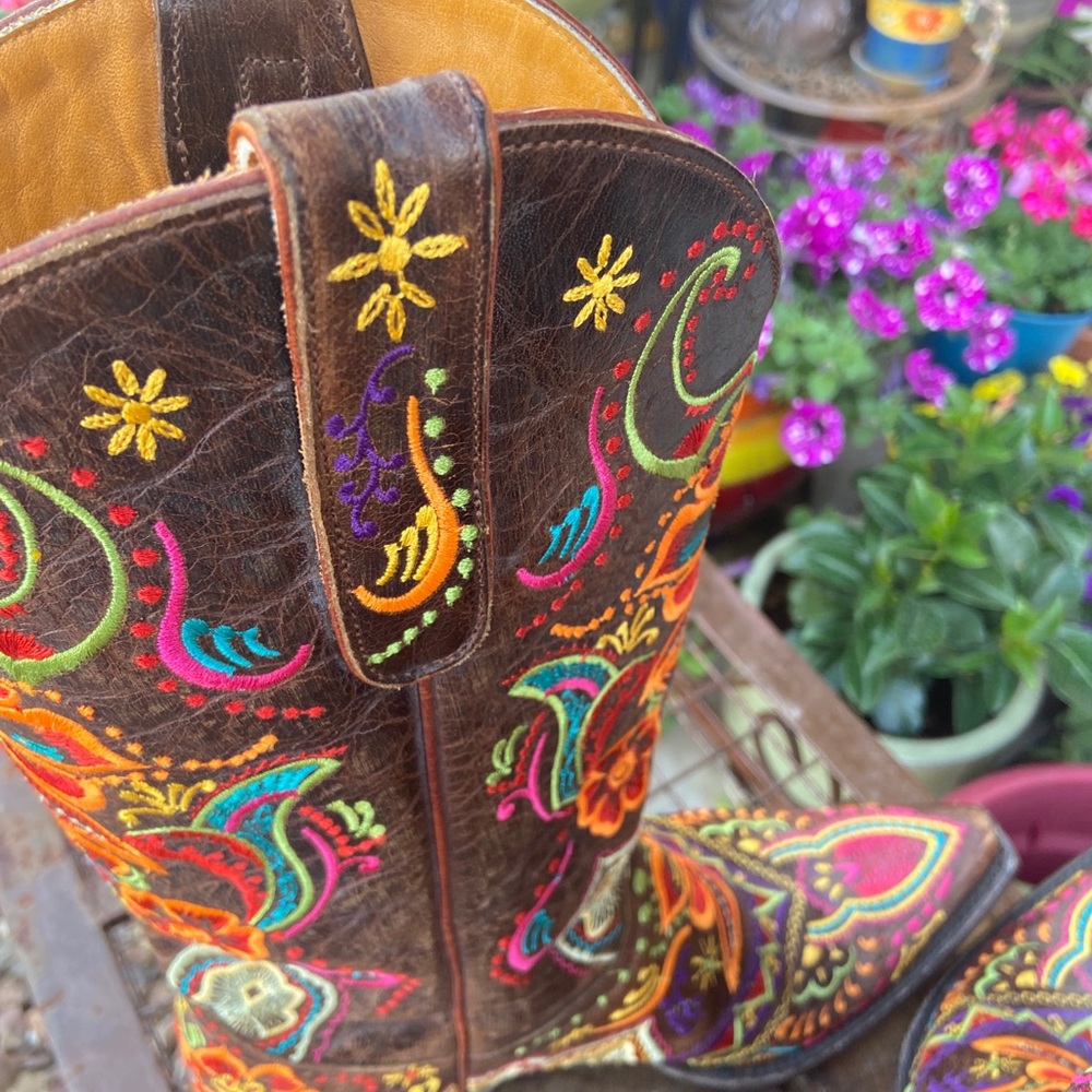 Stunning!!!! Old Gringo Olivia Boots sz 8.5 - Picture 6 of 7